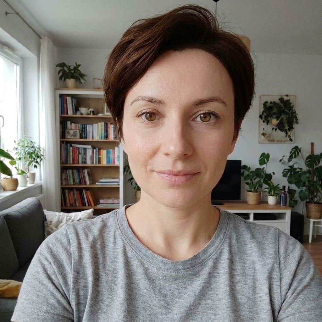 KI-Visualisierung der Frisur Pixie auf dem Foto einer Kundin